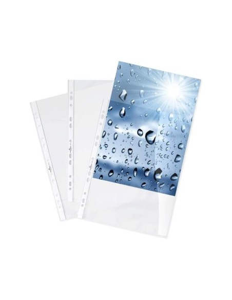 FUNDA MULTITALADRO DURABLE COMP.A4 PP. 80 MC CRISTAL 100 UD.