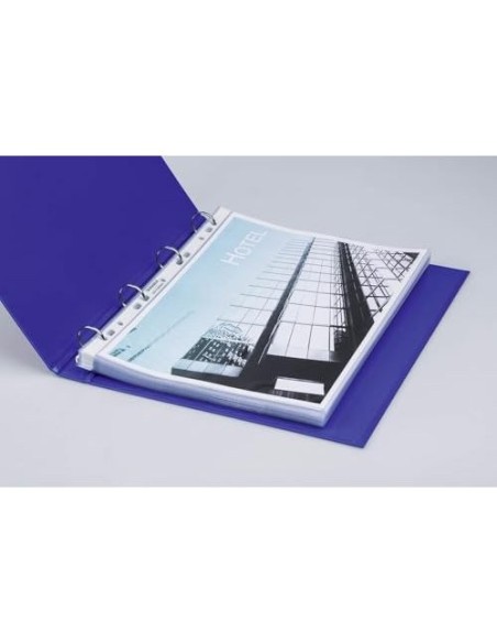 FUNDA MULTITALADRO DURABLE COMP.A4 PP. 80 MC CRISTAL 100 UD.
