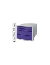 FICHERO CAJONES ESSELTE COLOUR BREEZE PLAST.4 CAJONES LAVANDA 2