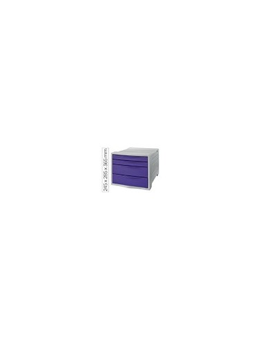 FICHERO CAJONES ESSELTE COLOUR BREEZE PLAST.4 CAJONES LAVANDA