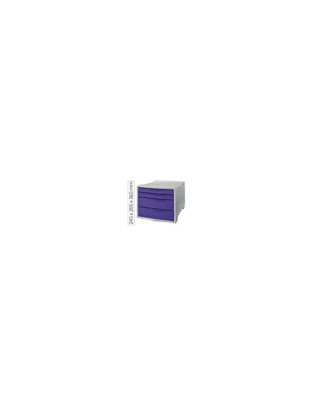 FICHERO CAJONES ESSELTE COLOUR BREEZE PLAST.4 CAJONES LAVANDA