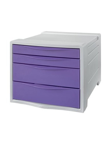 FICHERO CAJONES ESSELTE COLOUR BREEZE PLAST.4 CAJONES LAVANDA