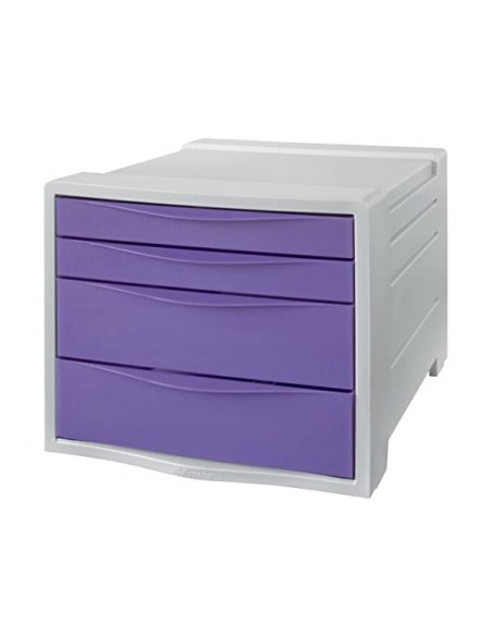 FICHERO CAJONES ESSELTE COLOUR BREEZE PLAST.4 CAJONES LAVANDA