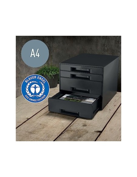 FICHERO CAJONES LEITZ RECYCLE 4 CAJONES NG.287X270X363MM