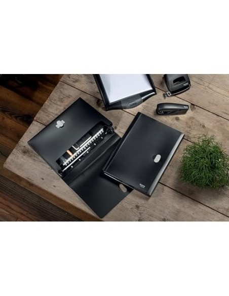 CARPETA LEITZ RECYCLE CLASIFICADOR FUELLE PP. 5+1 COMP.DIN A4 NG.
