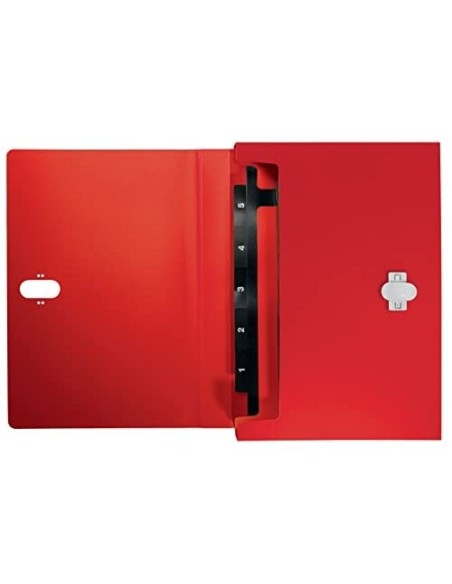 CARPETA LEITZ RECYCLE CLASIFICADOR FUELLE PP. 5+1 COMP.DIN A4 RJ.
