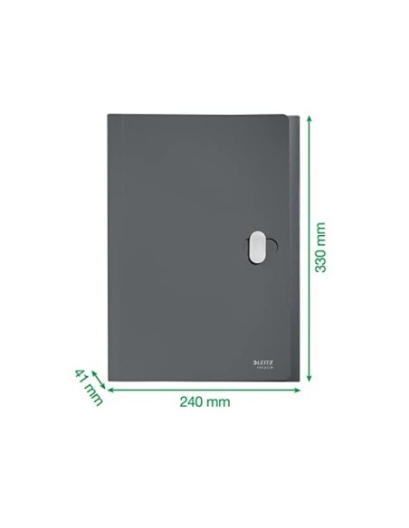 CARPETA LEITZ RECYCLE CLASIFICADOR FUELLE PP. 5+1 COMP.DIN A4 RJ.