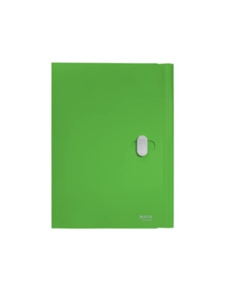 CARPETA LEITZ RECYCLE GOMAS 3 SOLAPAS A4 PP. VE.