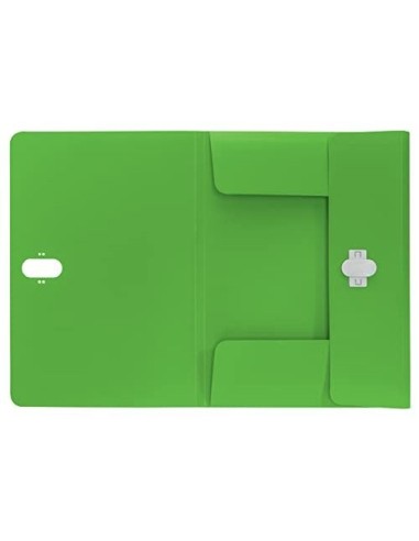 CARPETA LEITZ RECYCLE GOMAS 3 SOLAPAS A4 PP. VE.