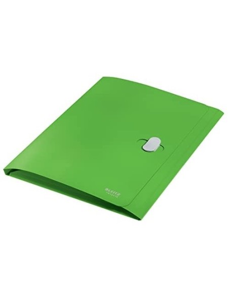 CARPETA LEITZ RECYCLE GOMAS 3 SOLAPAS A4 PP. VE.
