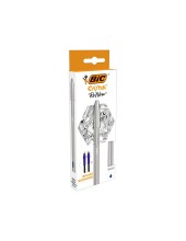 BOLIGRAFO BIC CRISTAL RENEW TINTA AZ. CUERPO AL.MATE MAS 2 RECAMBIOS