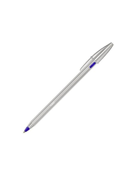 BOLIGRAFO BIC CRISTAL RENEW TINTA AZ. CUERPO AL.MATE MAS 2 RECAMBIOS