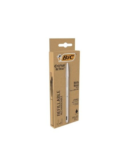 BOLIGRAFO BIC CRISTAL RENEW TINTA NG. PK.DE 1 UNIDAD+2 RECAMBIOS