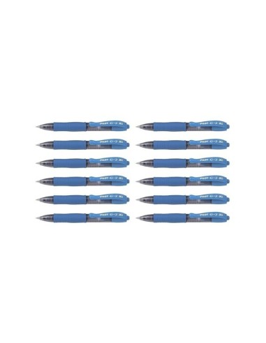 BOLIGRAFO PILOT G-2 PIXIE AZ. CLARO TINTA GEL RETRACTIL SUJ. CAUCHO