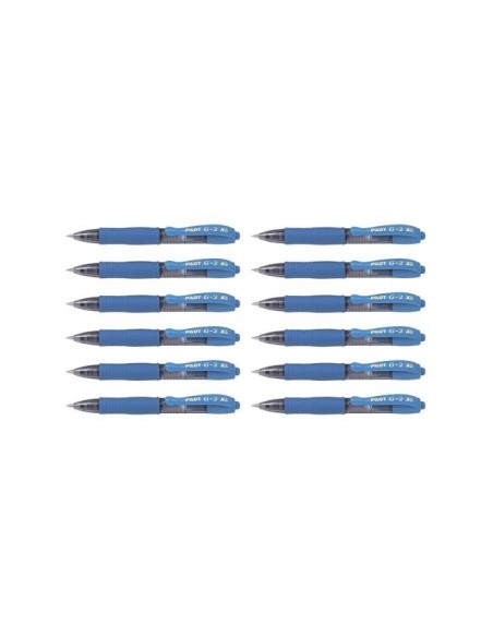 BOLIGRAFO PILOT G-2 PIXIE AZ. CLARO TINTA GEL RETRACTIL SUJ. CAUCHO