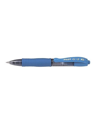 BOLIGRAFO PILOT G-2 PIXIE AZ. CLARO TINTA GEL RETRACTIL SUJ. CAUCHO