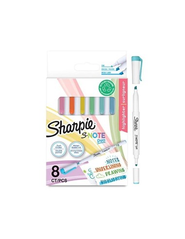 ROTULADOR SHARPIE SNOTE DUO ASST 8 UD.SURT.