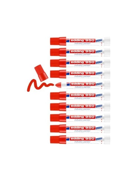 MARCADOR EDDING PERMAN.950 PASTA OPACA RJ. 10MM SUP. OXIDADAS/RUGOSAS