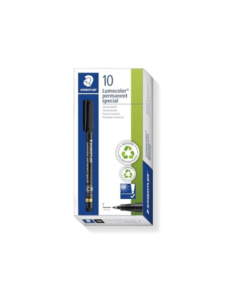 ROTULADOR STAEDTLER LUMOCOLOR RETRO.FIBRA PERM.SPECIAL 319-9 NG.FINA