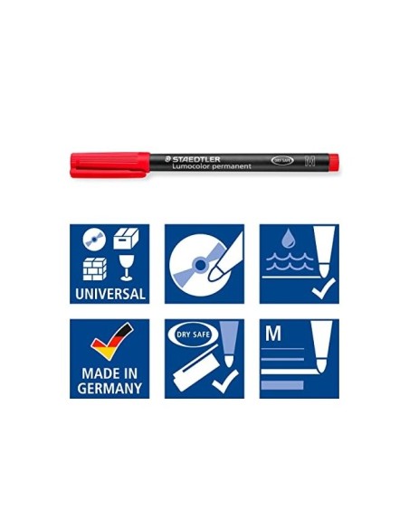 ROTULADOR STAEDTLER LUMOCOLOR RETROPROYE FIBRA PERMA 317  14 UD.SURT.