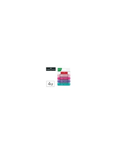 ROTULADOR FABER FLUORESCENTE 1546 PASTEL ESTUCHE 4 UD.SURTIDAS