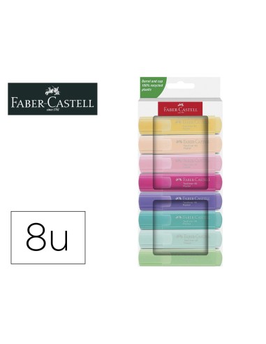 ROTULADOR FABER FLUORESCENTE 1546 ESTUCHE 8 UNIDADES SURTIDAS
