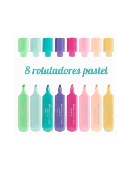 ROTULADOR FABER FLUORESCENTE 1546 ESTUCHE 8 UNIDADES SURTIDAS