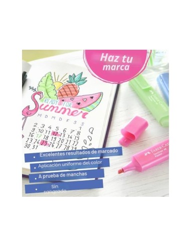 ROTULADOR FABER FLUORESCENTE 1546 ESTUCHE 8 UNIDADES SURTIDAS