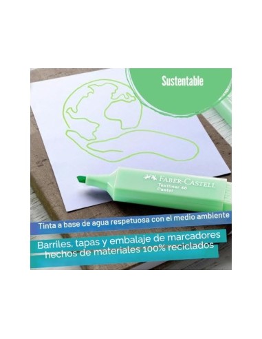 ROTULADOR FABER FLUORESCENTE 1546 ESTUCHE 8 UNIDADES SURTIDAS