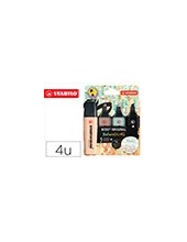 ROTULADOR STABILO BOSS PASTEL FLUOR.70 NATURE COLORS  4 UD.SURT. 2
