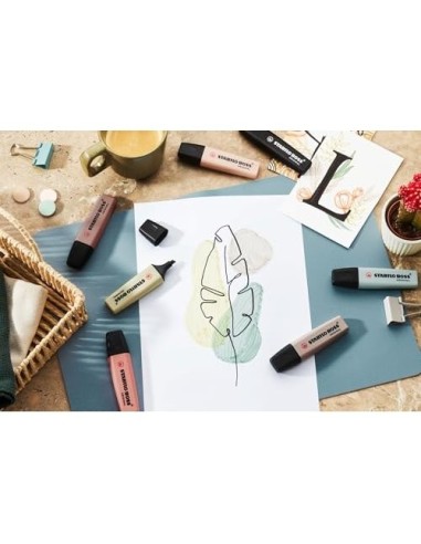 ROTULADOR STABILO BOSS PASTEL FLUOR.70 NATURE COLORS  8 UD.SURT.