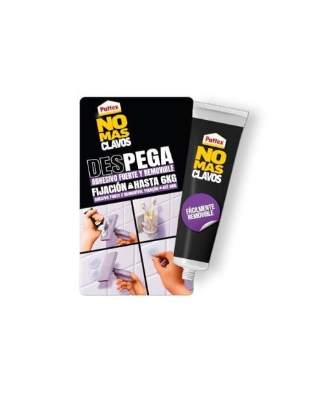 ADHESIVO PATTEX PEGA DESPEGA NO MAS CLAVO 6 KG 12 UD.