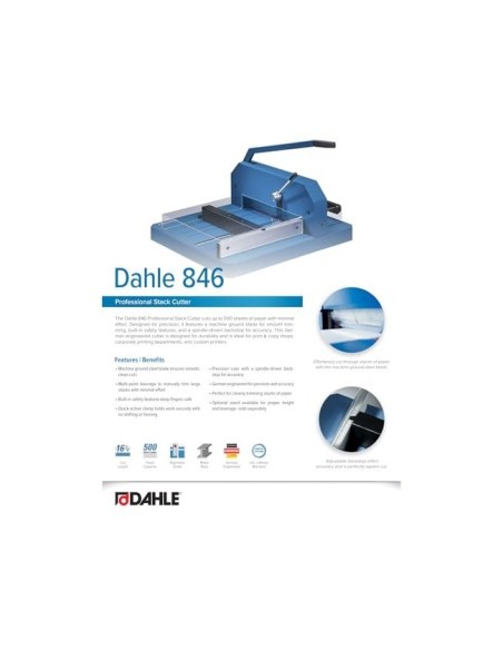 GUILLOTINA PALANCA DAHLE 846 A3 CORTE 430MM CORTE 600H.