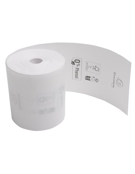 ROLLO SUMADORA EXACOMPTA TERMICO 80 X 80MM 48 G/M2 SIN BISFENOL