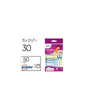 ETIQUETA AVERY BOLIGRAFOS LAPICES AZ. VE. 50X10MM 30 UD. 2
