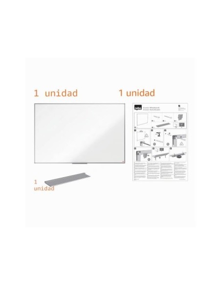 PIZARRA BL.NOBO ESSENCE ACERO VITRIFICADO MAGNETICA 1800X1200MM