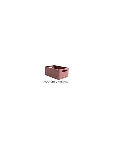 CAJA MULTIUSOS EXACOMPTA SMARTCASE A5+ PLAST.PLEGAB ROSA 275X40X190MM