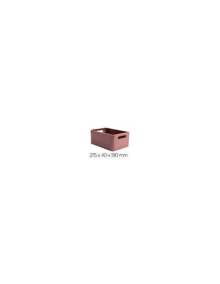 CAJA MULTIUSOS EXACOMPTA SMARTCASE A5+ PLAST.PLEGAB ROSA 275X40X190MM