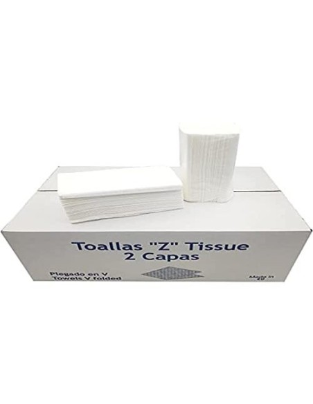 TOALLA PAPEL SECAMANOS DAHI Z CELULOSA 2 CAPAS CAJA 20 PQ.DE 200 UD.
