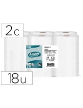 PAPEL HIGIENICO AMOOS JUMBO INDUSTRIAL 2 CAPAS 30G/M2 PQ.DE 18 ROLLOS