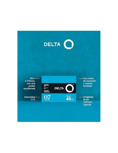 CAFE DELTA Q DESCAFEINADO CAPSULAS XL MONODOSIS INTENSIDAD 1