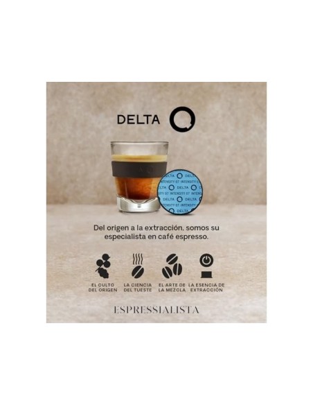 CAFE DELTA Q DESCAFEINADO CAPSULAS XL MONODOSIS INTENSIDAD 1