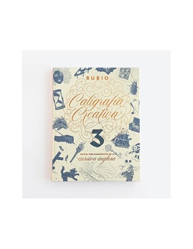 LIBRO CALIGRAFIA RUBIO CREATIVA 3 ENAMORADOS CURSIVA 120 PG. T.DURA