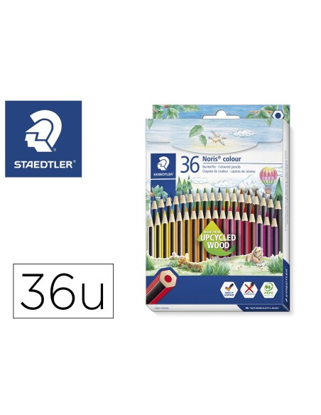 LAPICES COLORES STAEDTLER WOPEX ECOLOGICO 36 COLORES C.CARTON