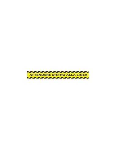 CINTA ADH. SEÑAL "MANTENGA DISTANCIA SEGURIDAD" PVC 165MC 450X80MM