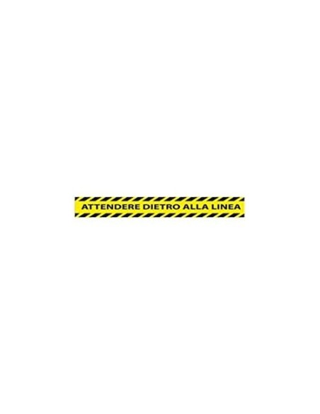 CINTA ADH. SEÑAL "MANTENGA DISTANCIA SEGURIDAD" PVC 165MC 450X80MM