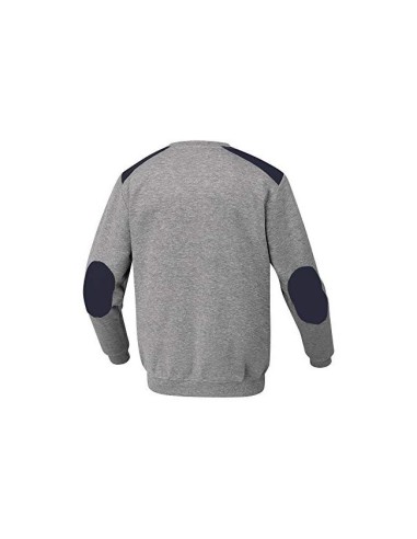 SUDADERA DELTAPLUS SWEAT OLINO REFUERZO ESPALDA CODOS GRIS TALLA XXL