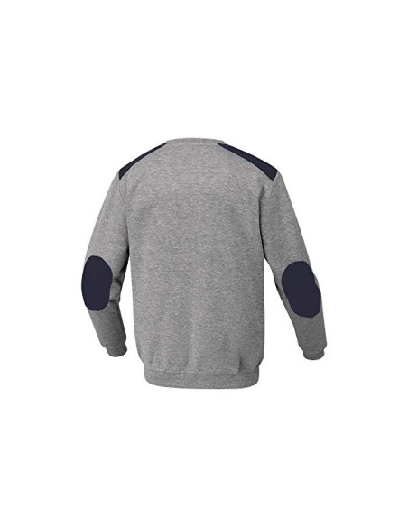 SUDADERA DELTAPLUS SWEAT OLINO REFUERZO ESPALDA CODOS GRIS TALLA XXL