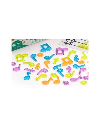 JUEGO MINILAND SET CONTAD TRAN 96 NOTAS MUSICALES 1 PENTAGRAMA TPTE.