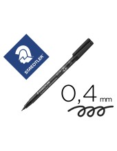 ROTULADOR LUMOCOL RETRO. FIBRAPERM. 313-9 NEGRO PUNTA SUPER FINA 0.4